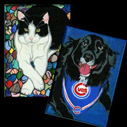 Jack and Mookie portraits